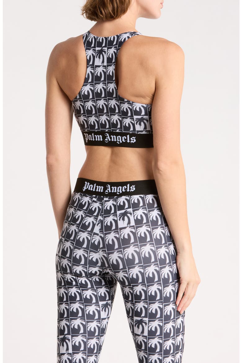 Palm Tree Crop Tank Top, Alternate, color, BLACK/WHITE