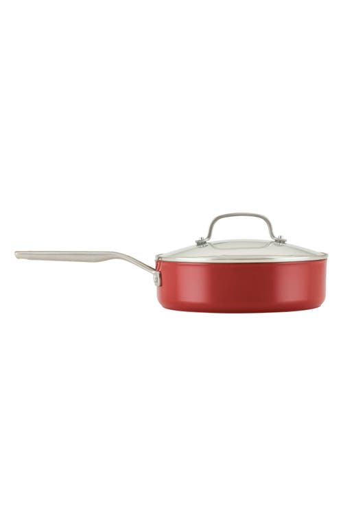 Kitchenaid Hard Anodized Ceramic Aluminum Nonstick 10-piece Cookware Set With Lids In Red