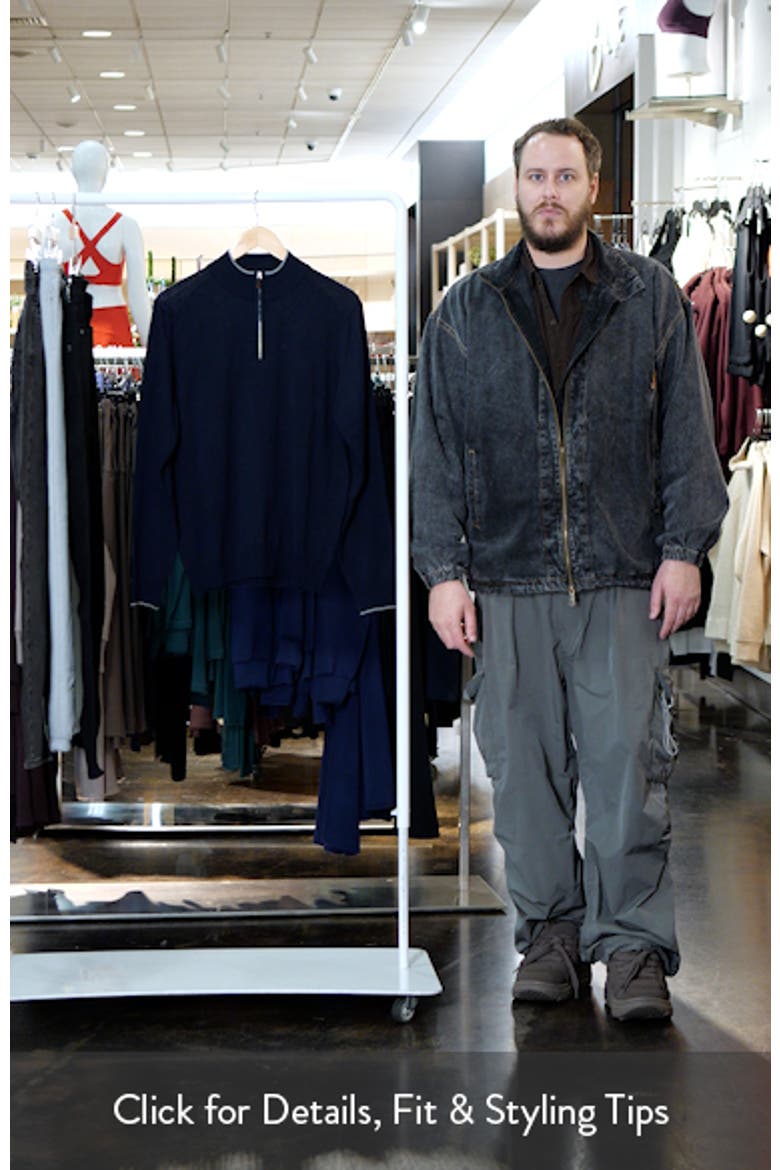 Light Gauge High Neck Quarter Zip Merino Wool Sweater video