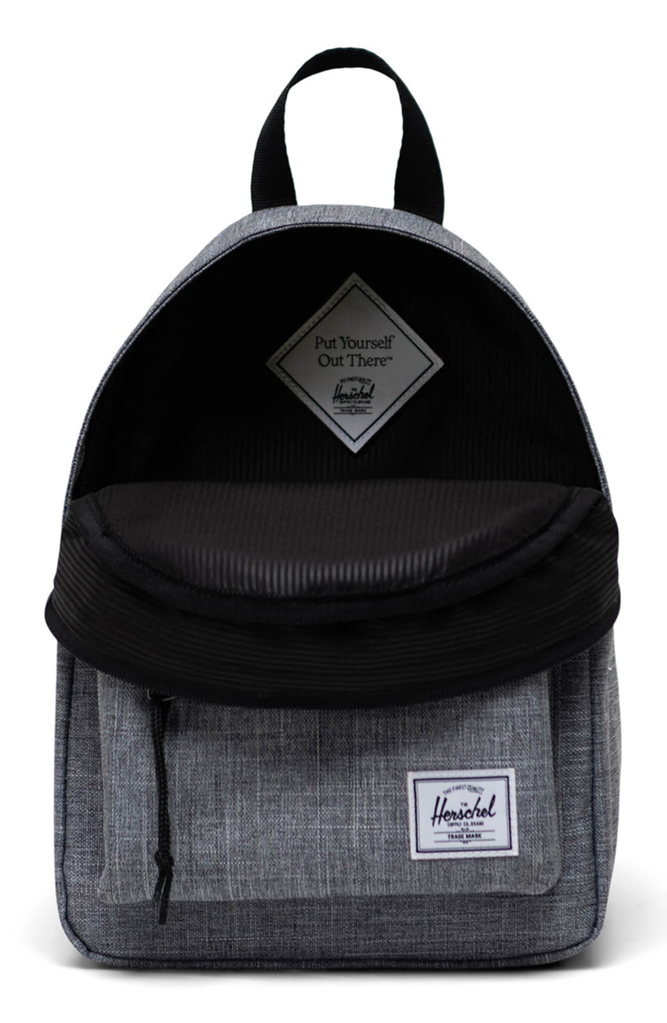 Classic Mini Backpack, Alternate, color, RAVEN CROSSHATCH