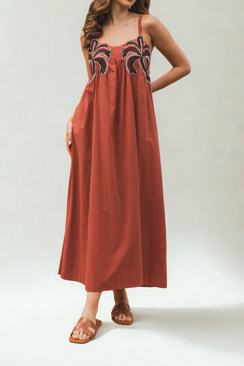 Alice Embroidered Maxi Dress