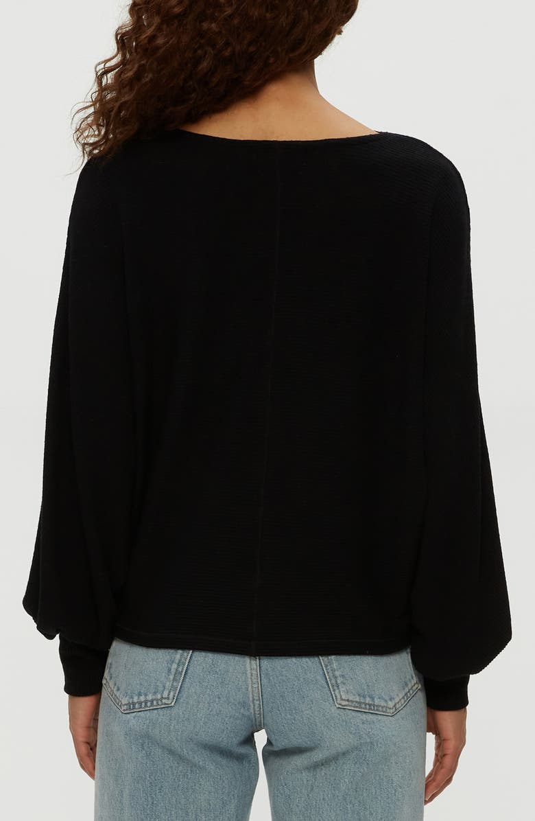 Michael Stars Roxy Rib Balloon Sleeve Knit Top, Alternate, color, 