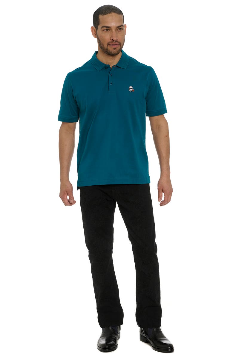 Robert Graham The Player Polo, Alternate, color, Teal