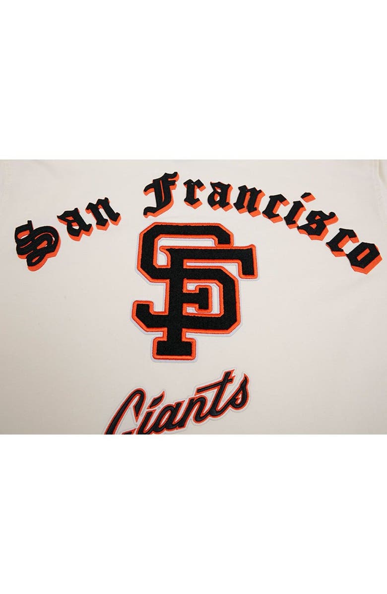 PRO STANDARD Men's Pro Standard Cream San Francisco Giants Cooperstown Collection Old English T-Shirt, Alternate, color, 