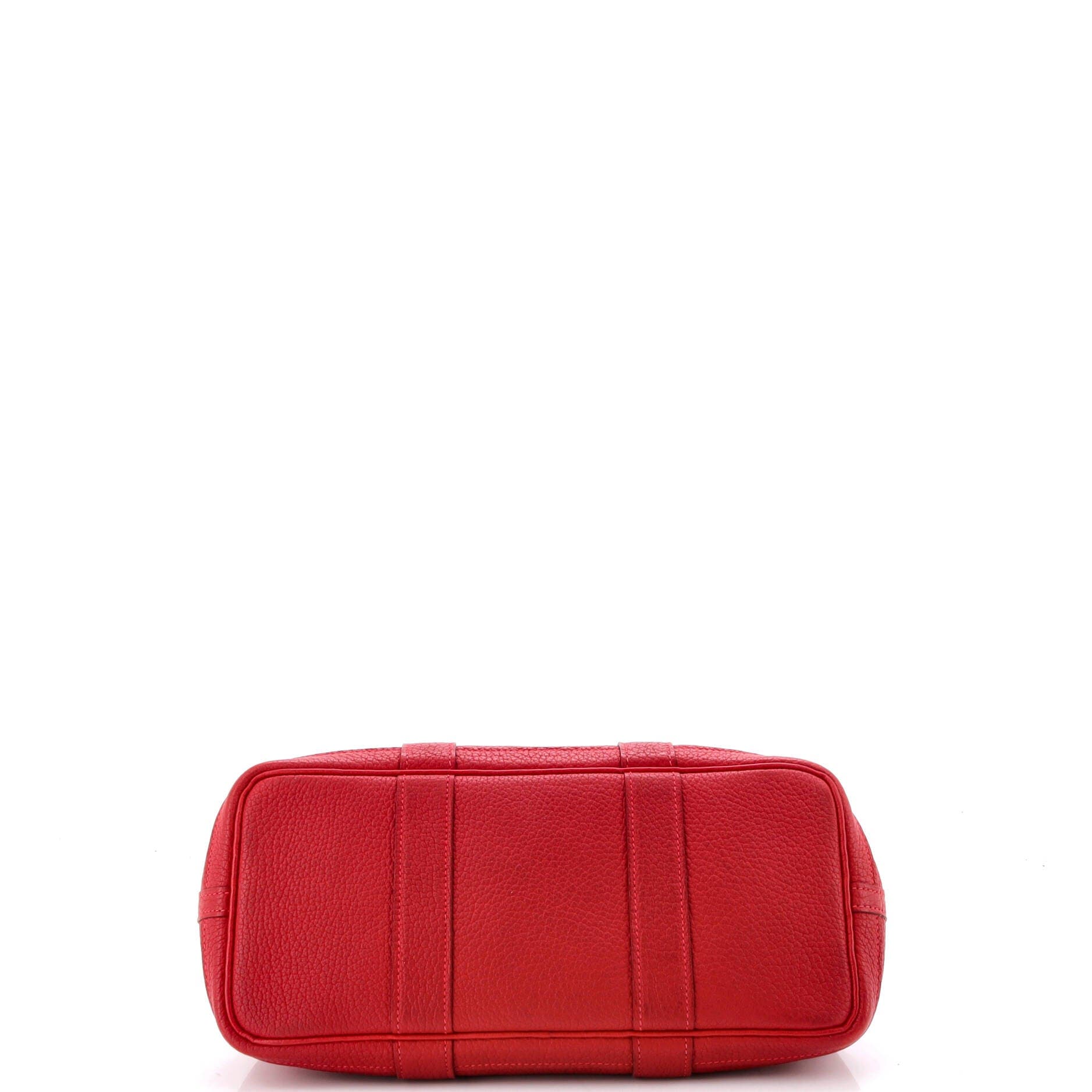 Pre-Owned Hermes Garden Party Tote Leather 30, Alternate, color, Rouge Vif