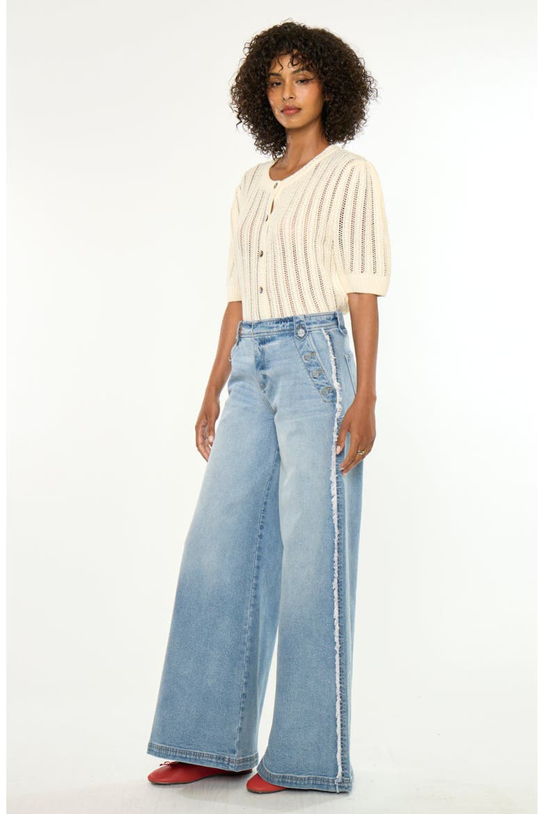 Kennedy High Rise Super Wide Jeans, Alternate, color, Light Wash