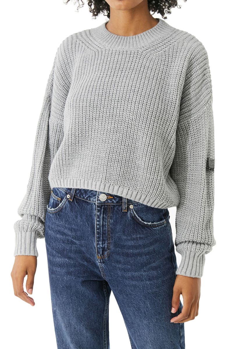 BDG Urban Outfitters Shaker Stitch Crop Sweater, Main, color,