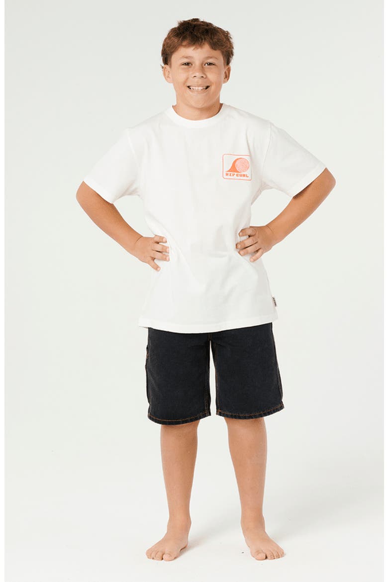 Kids' Rolling Wave Cotton Graphic T-Shirt, Alternate, color, BONE