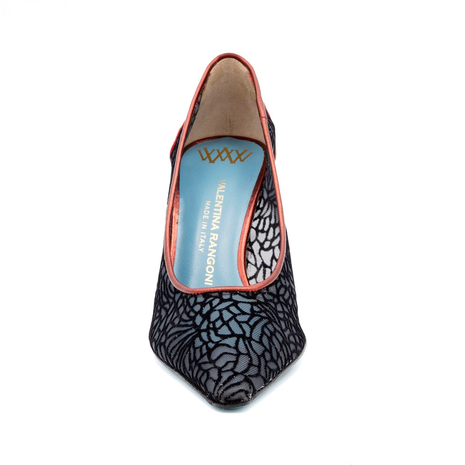 Valentina Rangoni Folgorata Mesh Pump, Alternate, color, Black Catterdale Mesh