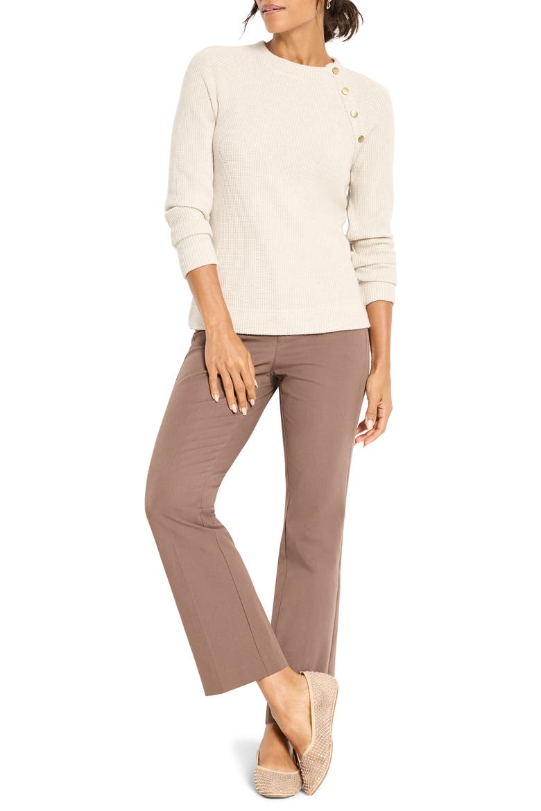 Thermal Knit Button Top, Alternate, color, SUGAR COOKIE