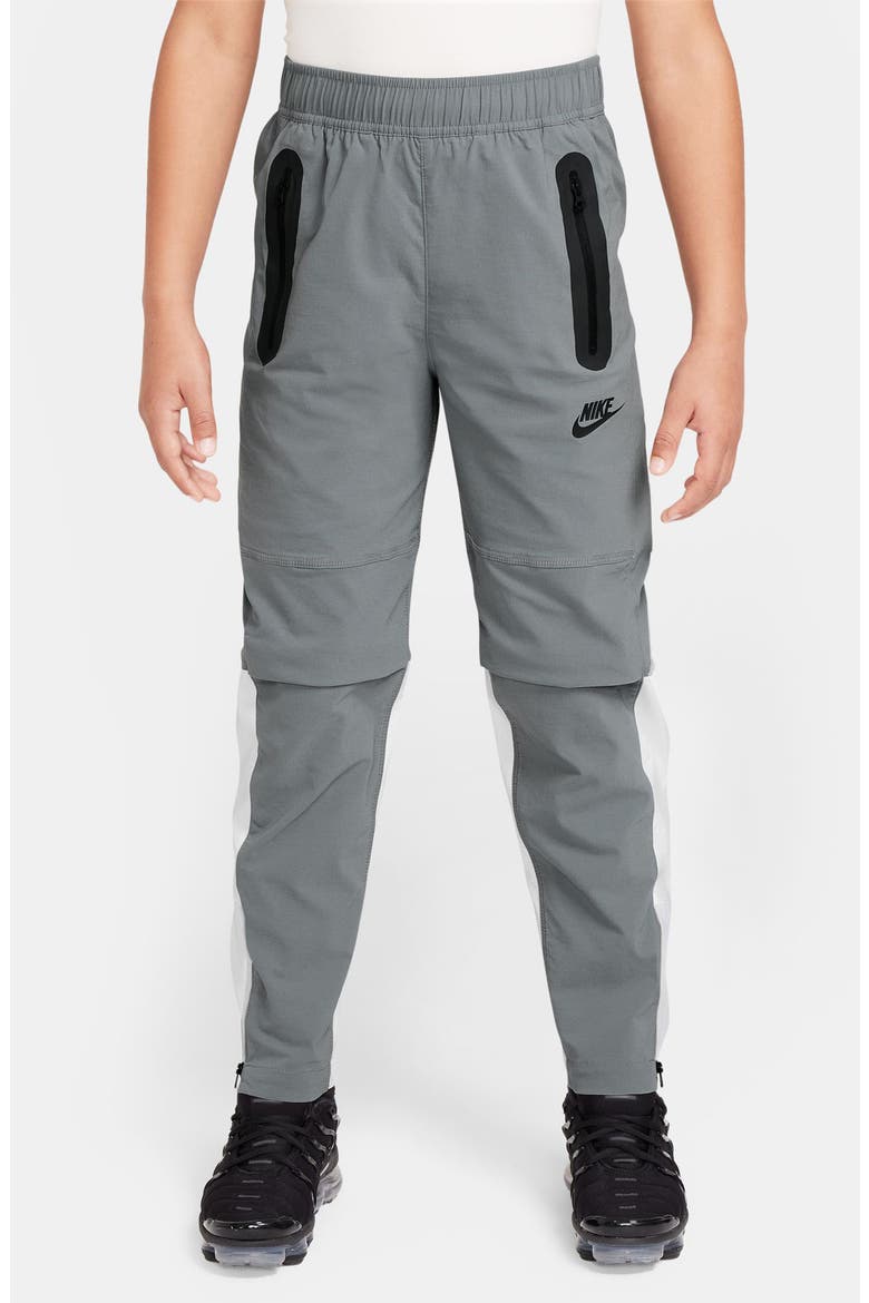 Kids' Tech Performance Pants, Main, color, SMOKE GREY/ WHITE/ BLACK
