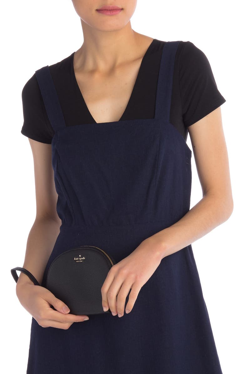 Kate Spade New York rima leather round wristlet pouch, Alternate, color,