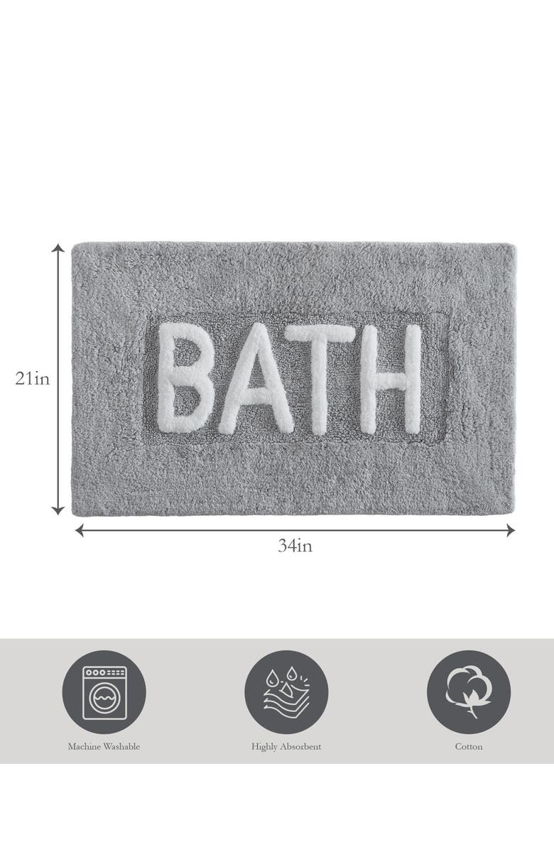 Jean Pierre New York Bath Mat, Alternate, color, Grey