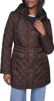 DKNY Quilted Hood Jacket