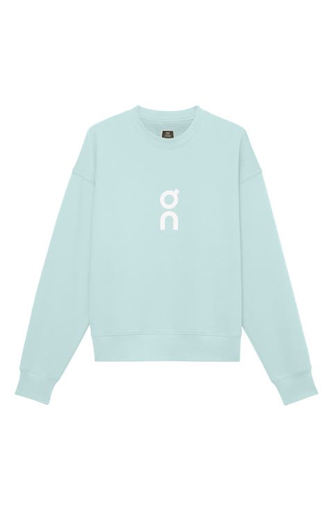 Club Crewneck Cotton Blend Sweatshirt