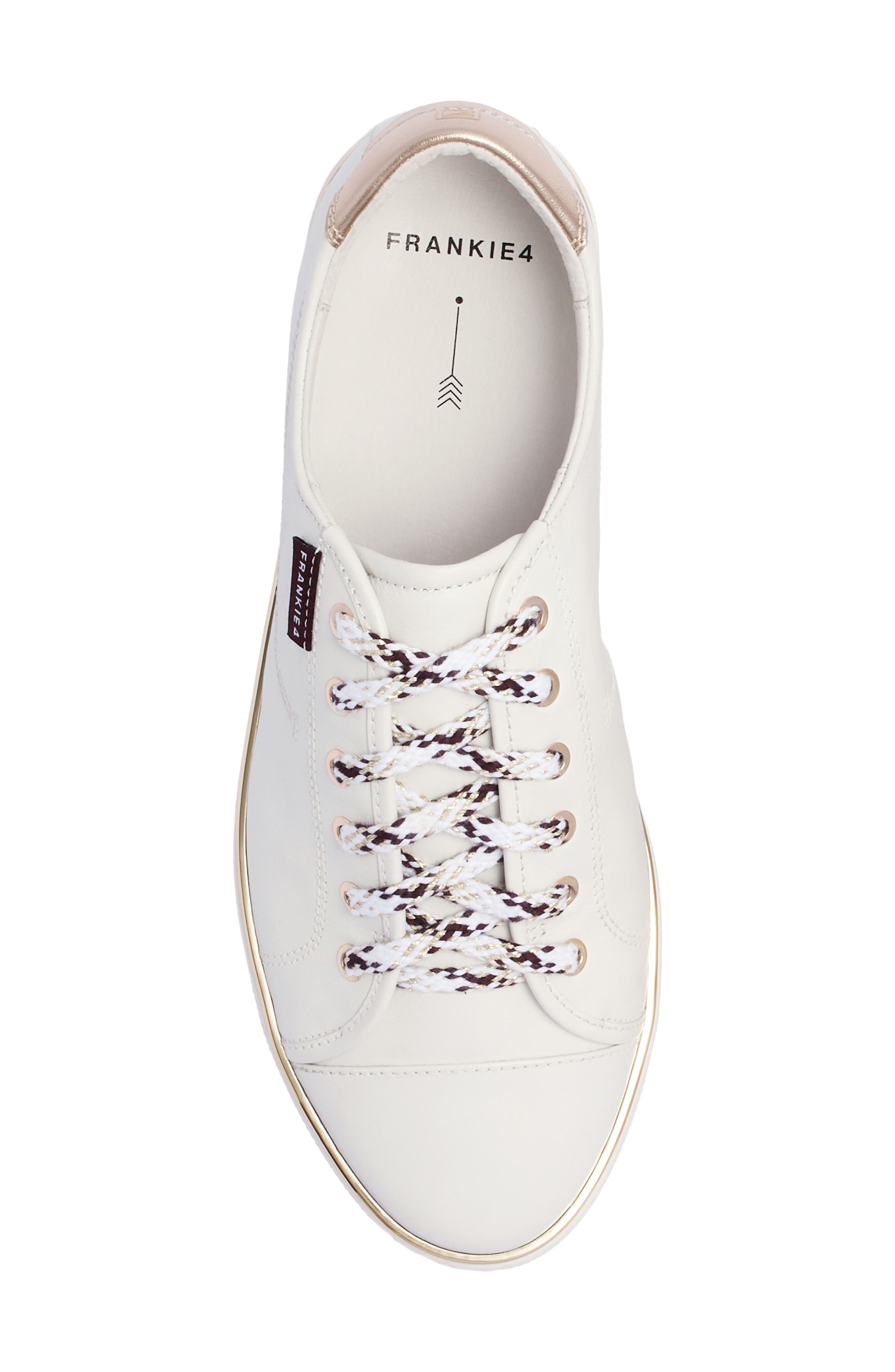Nat III Cap Toe Sneaker, Alternate, color, WHITE/ GOLD