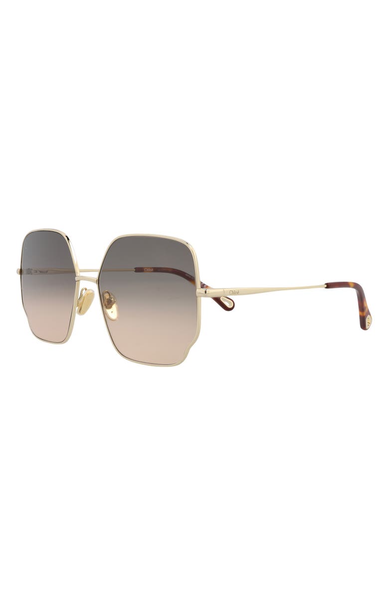 Chloé 60mm Butterfly Sunglasses, Alternate, color, 