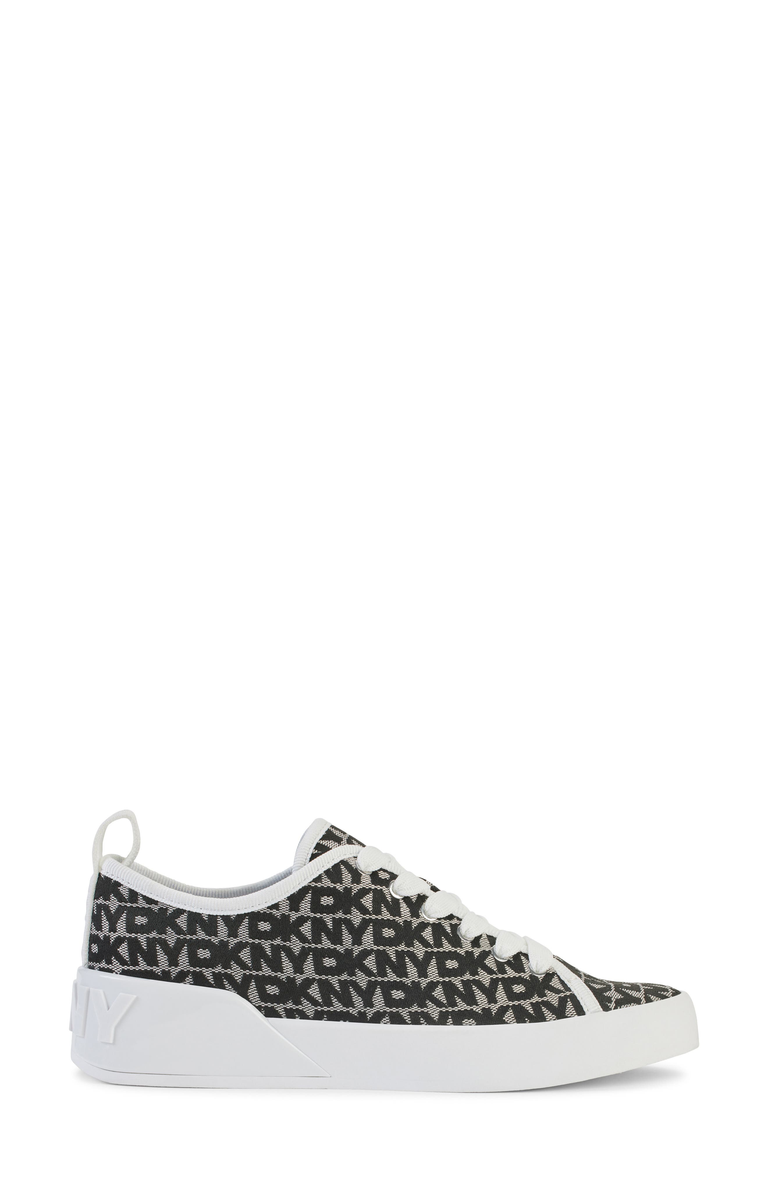 DKNY Mar Sneaker, Alternate, color, White/ Black