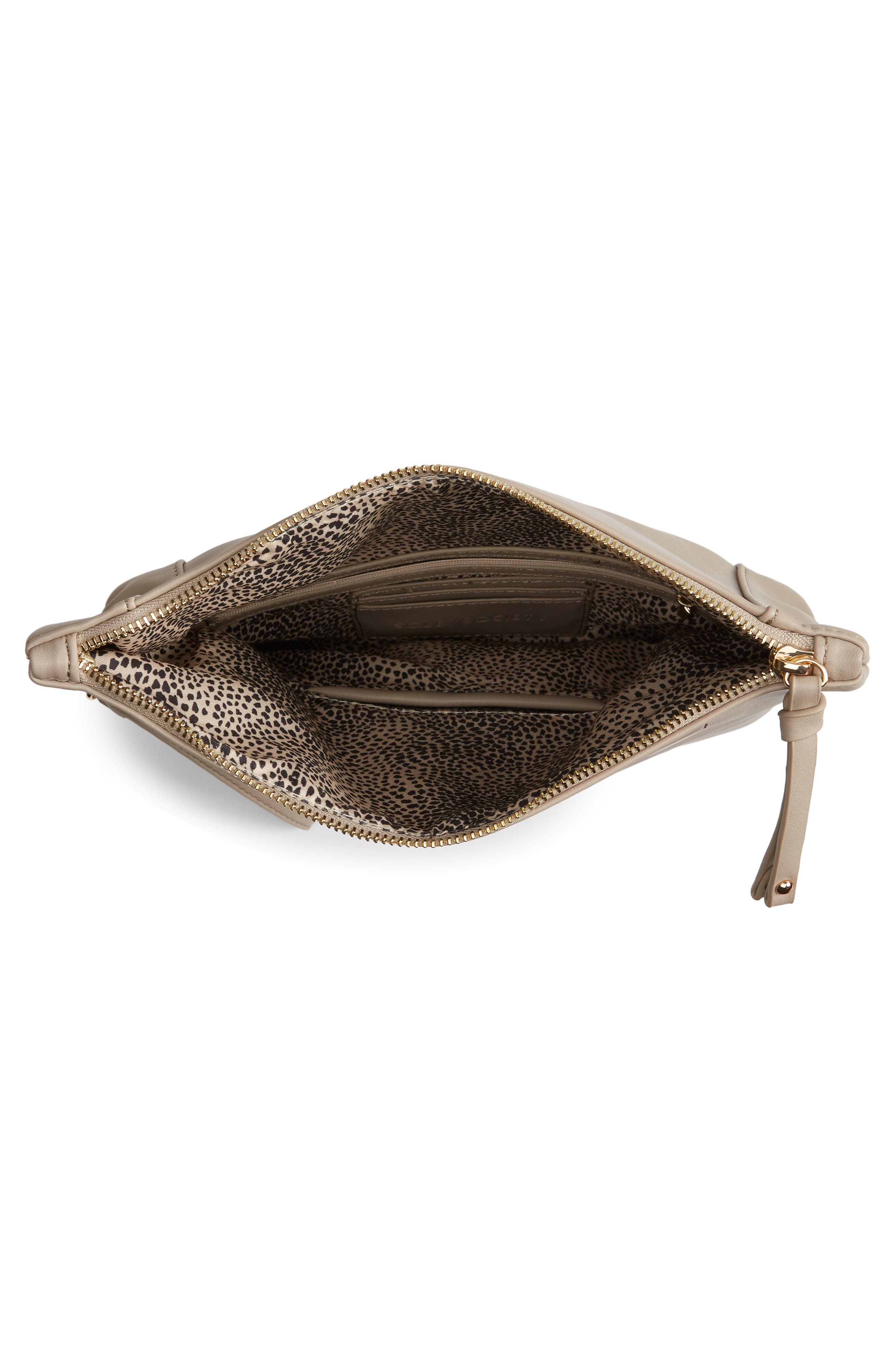 Sole Society Marlena Faux Leather Clutch.Crossbody Bag, Alternate, color, 
