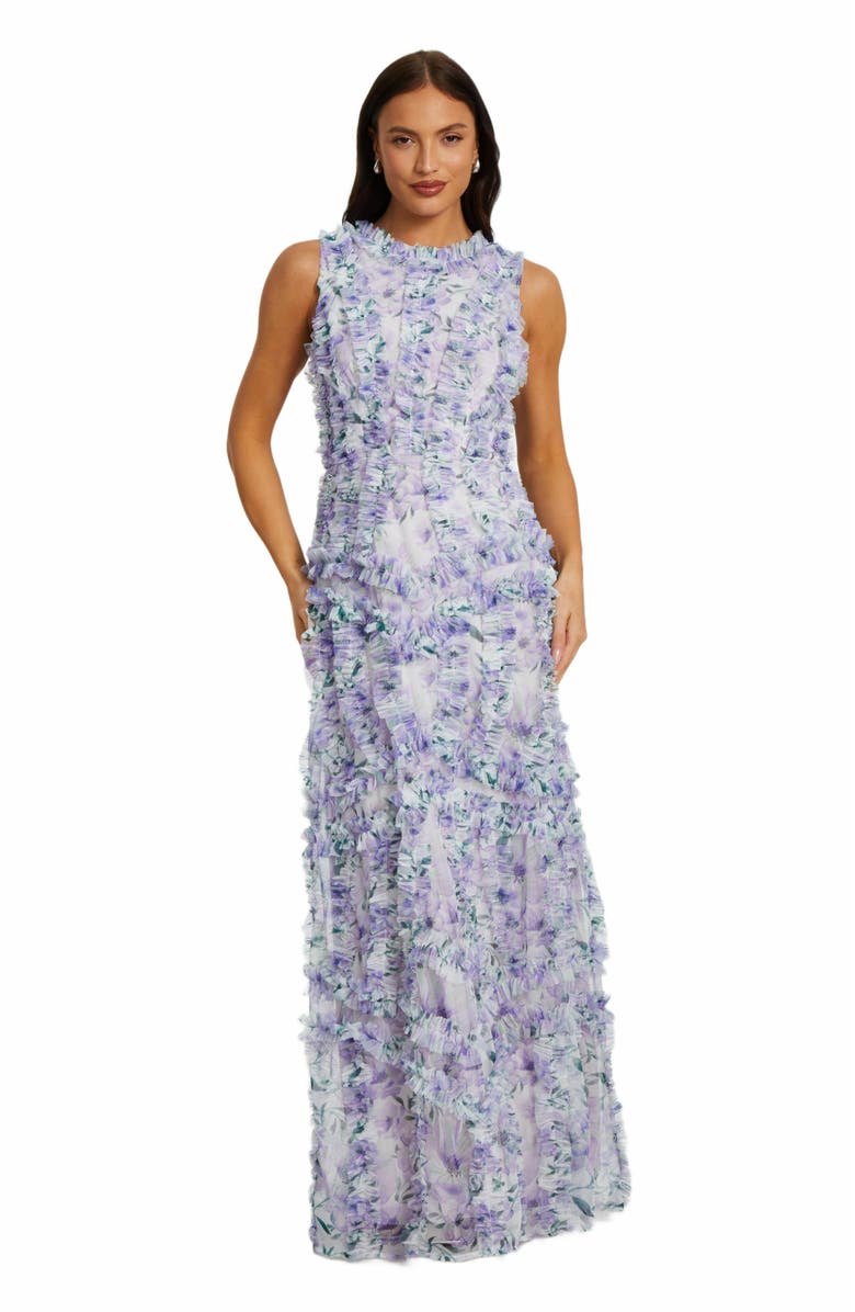 QUIZ Floral Maxi Dress, Main, color, 