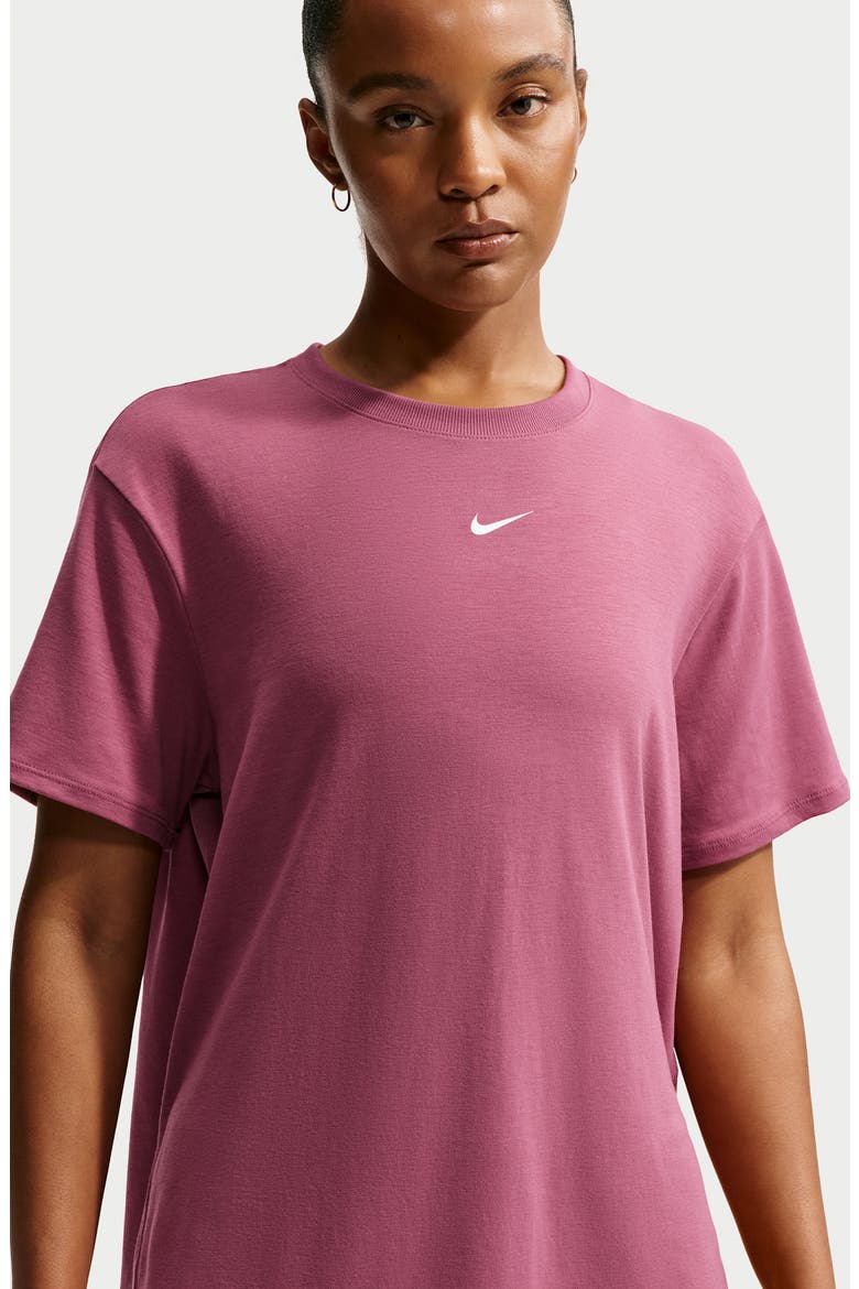 One Relaxed Dri-FIT T-Shirt, Alternate, color, PINK SMOKE/ WHITE