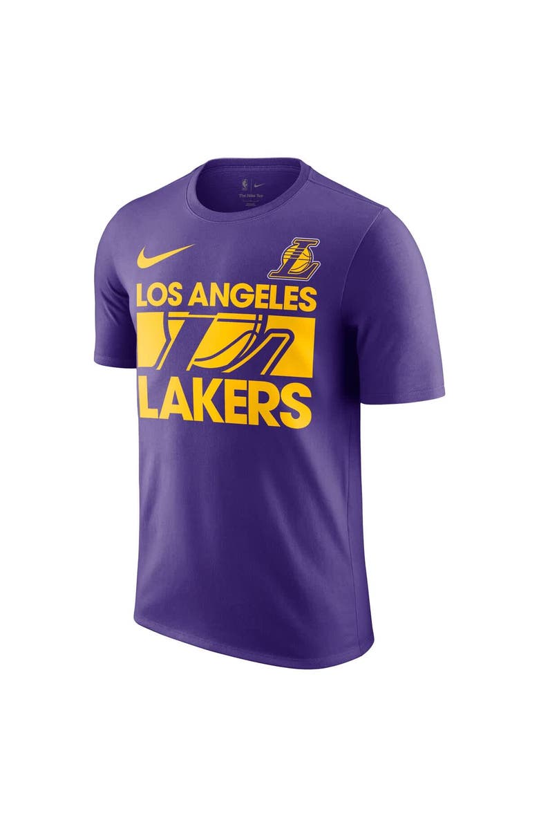 Nike Men's Nike Purple Los Angeles Lakers Courtside This Is Our Year T-Shirt, Alternate, color, Purple