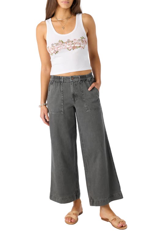 O'neill Flora Flora Graphic Crop Tank In White