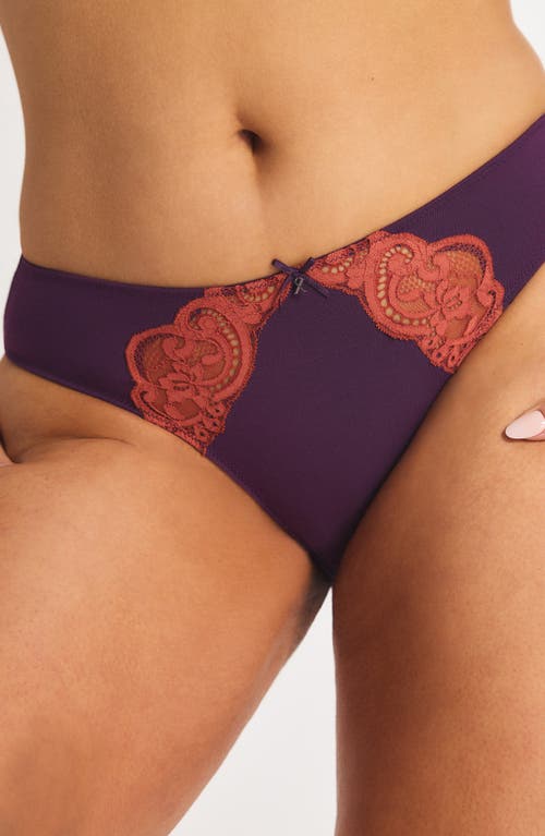 Savage X Fenty Swirly Girly Cheeky Briefs In Purple