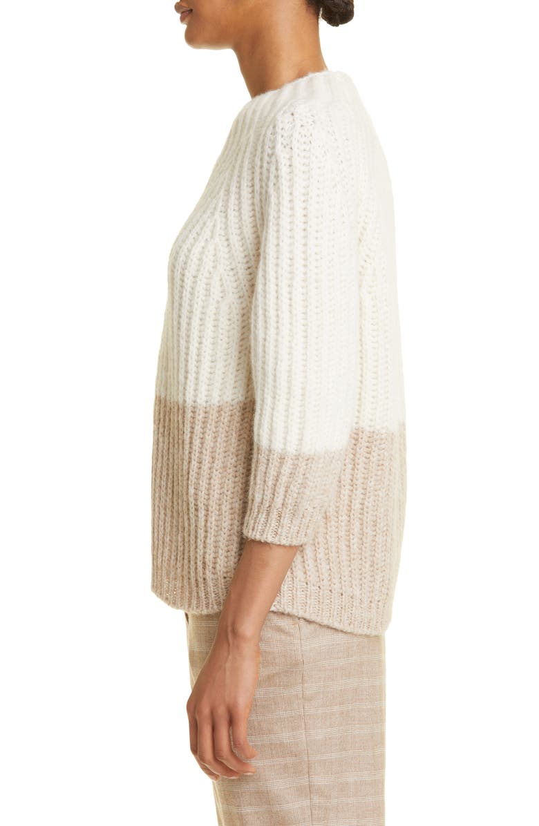 Eleventy Colorblock Baby Alpaca & Wool Blend Sweater, Alternate, color,