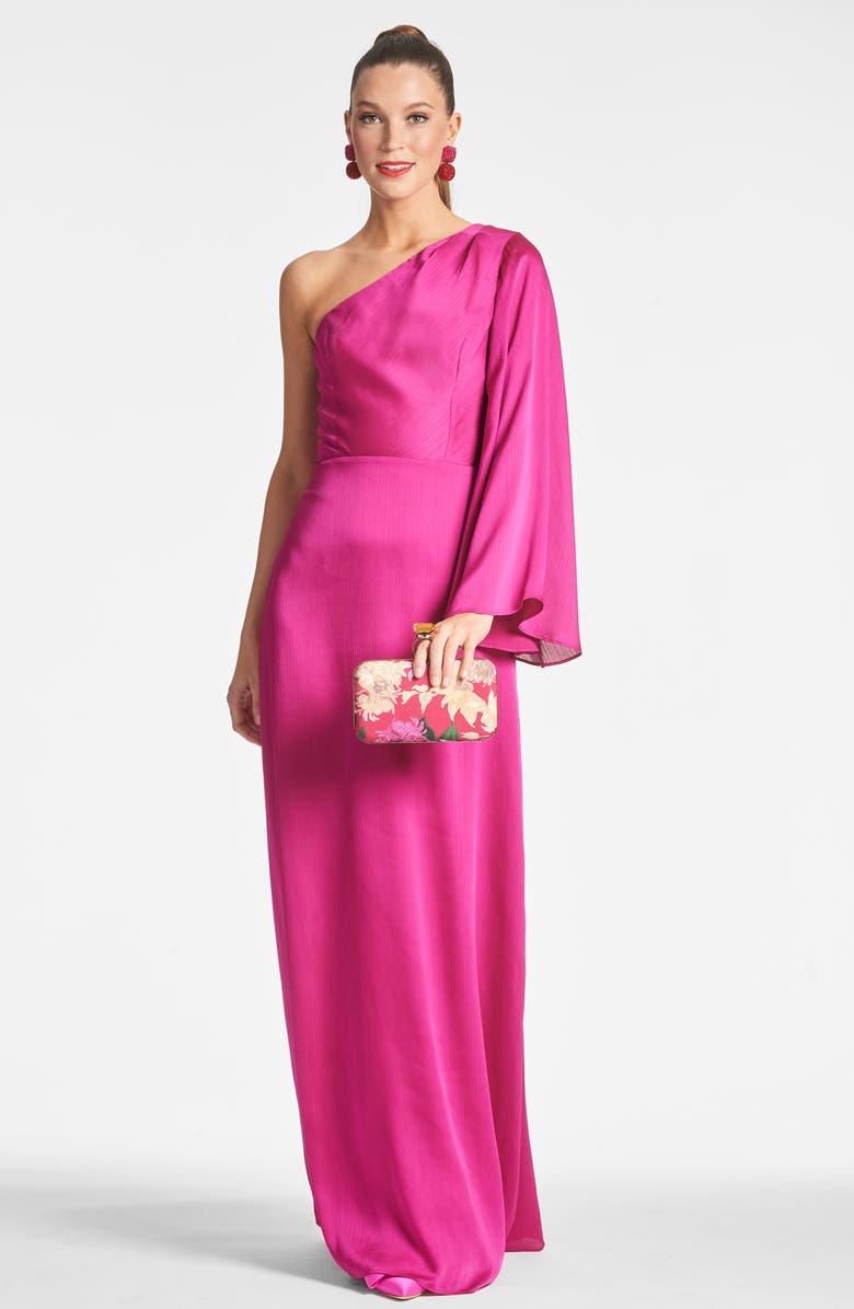 Sachin & Babi Keely Crinkle Georgette Gown, Alternate, color,