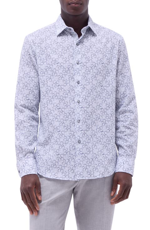 Julian Floral Cotton Button-Up Shirt