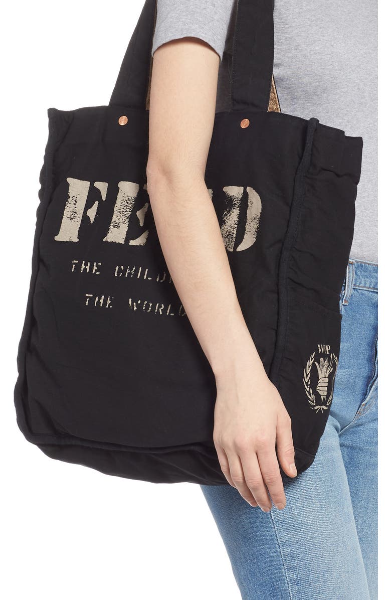 FEED 1 Bag Burlap Tote, Alternate, color,