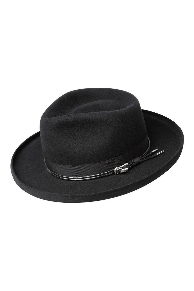Bastien Wool Fedora, Main, color, BLACK