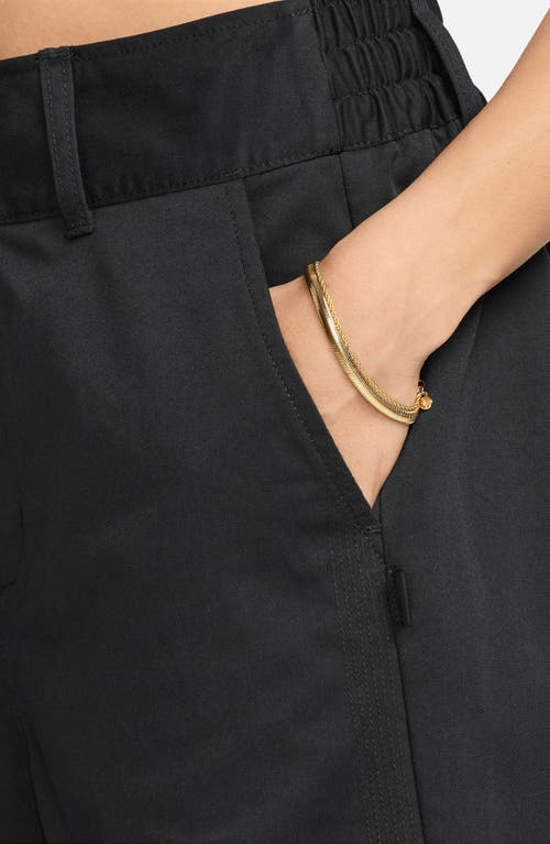 Nike Structured Twill Pants In Black/black