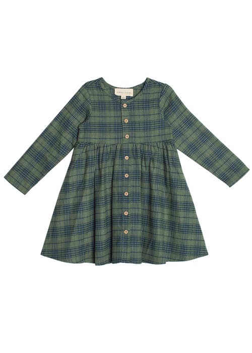 Mabel + Honey Kids' Cozy Creatures Dress In Green