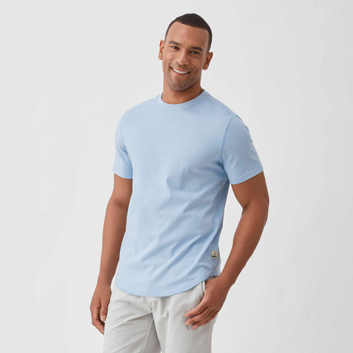 Shop Surfside Supply Co. Salty Scoop Jersey Tee In Subdued Blue