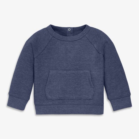 Baby Heathered Waffle Pocket Tee