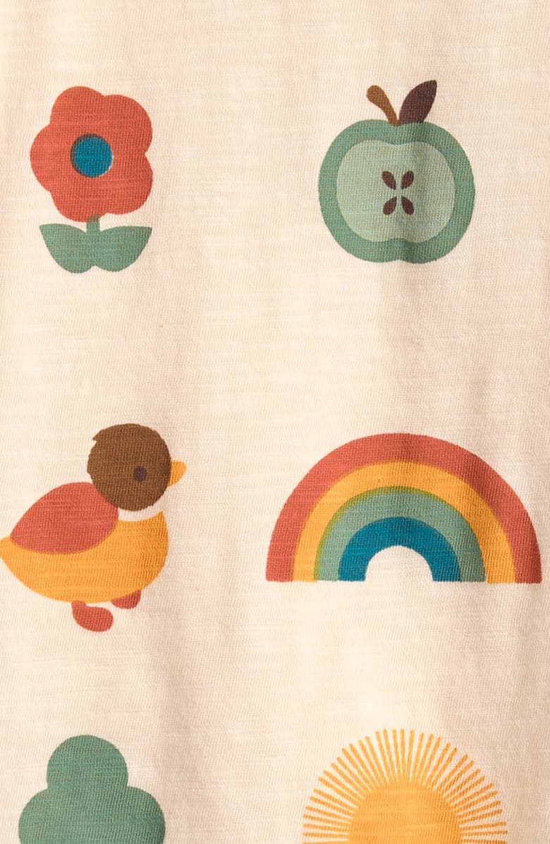 Little Green Radicals Kids' Organic Cotton Graphic T-Shirt, Alternate, color, Cream