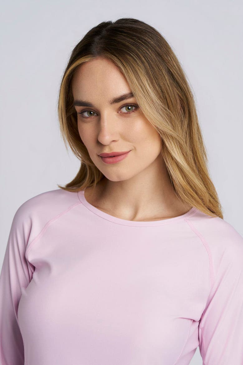 Women's Hightide Lite Lightweight Swim Shirt with Long Sleeves, UPF 50+ Sun Protection, Alternate, color, Powder Pink