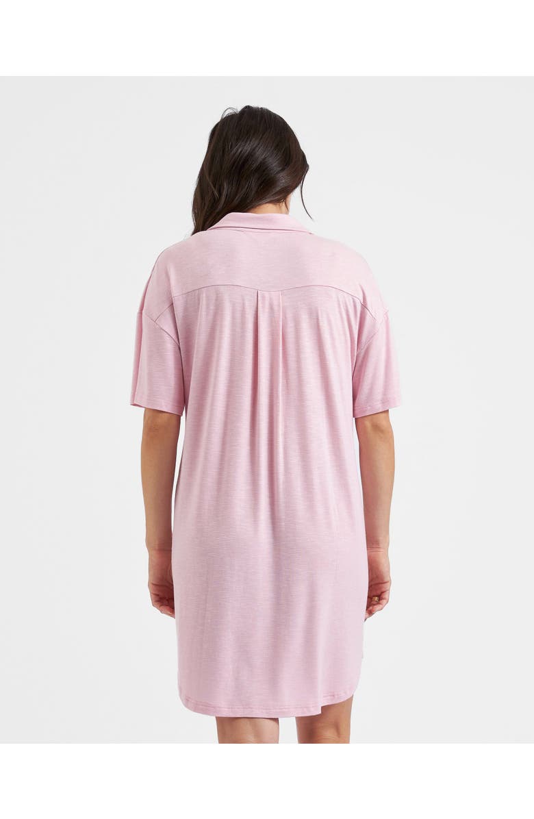 Ripe Maternity Dreamy Button Down Maternity Sleep Shirt, Alternate, color, Dusty Pink