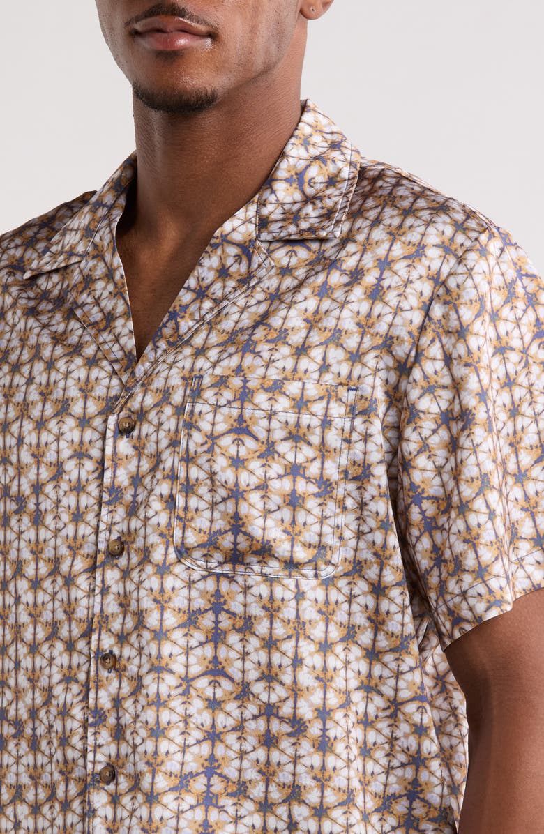 RIZORT Fiz Camp Shirt, Alternate, color, Blue