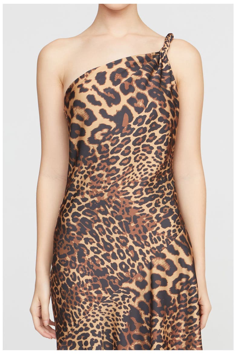 Mavis Satin Midi, Alternate, color, Leopard