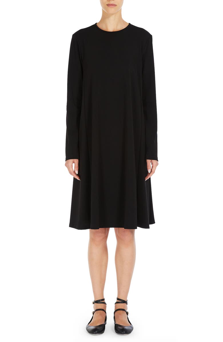 Max Mara Leisure Quarto Long Sleeve Jersey Swing Dress, Main, color, 
