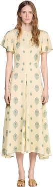 SANDRO Paisley print maxi dress