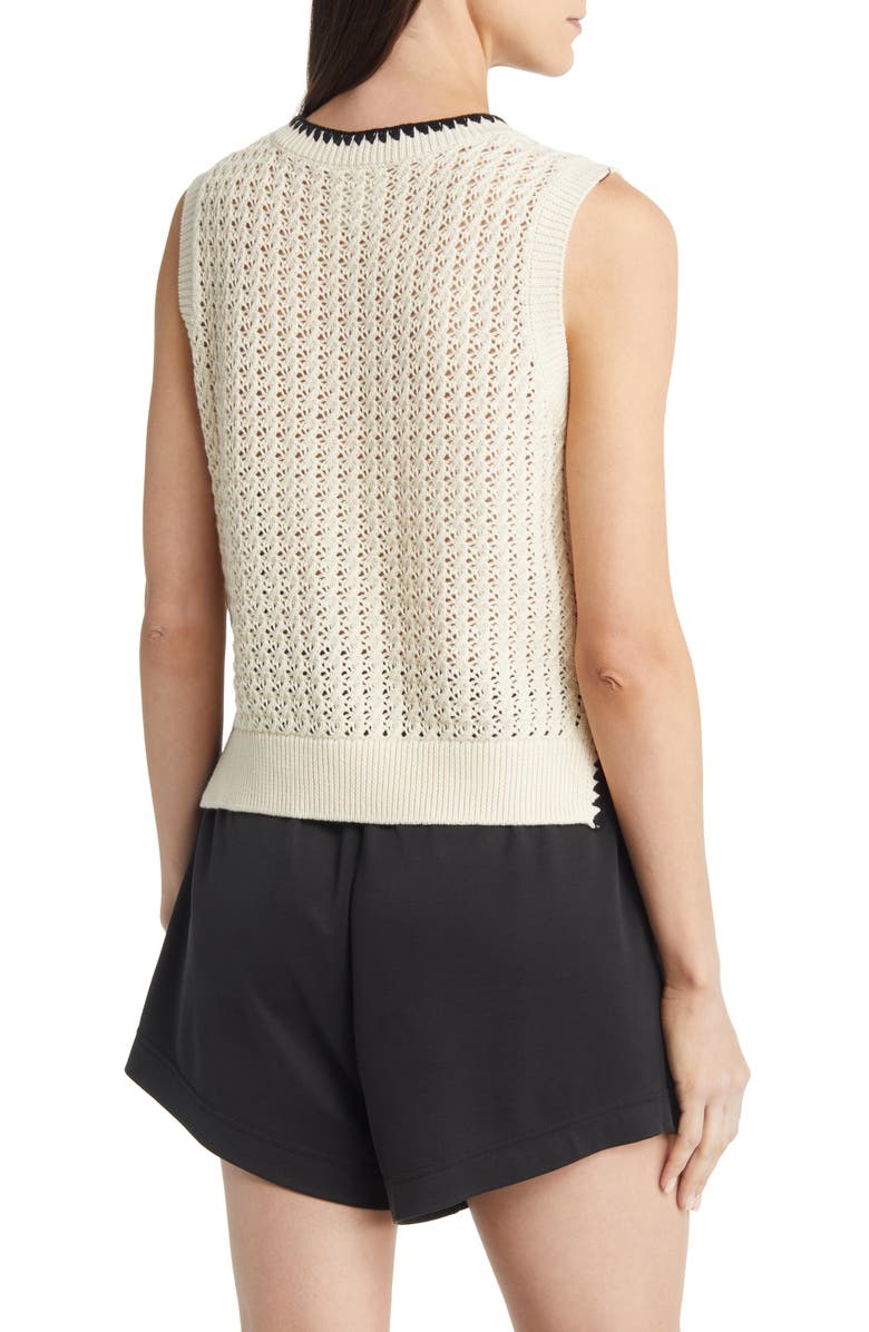 Varley Delaney Open Stitch Sweater Vest, Alternate, color,