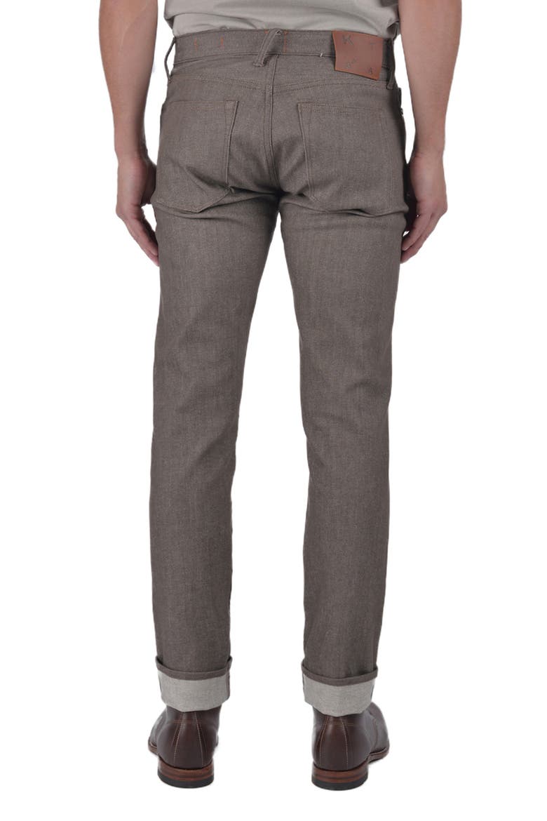 The Pen Slim Fit Jeans, Alternate, color, BROWN RAW