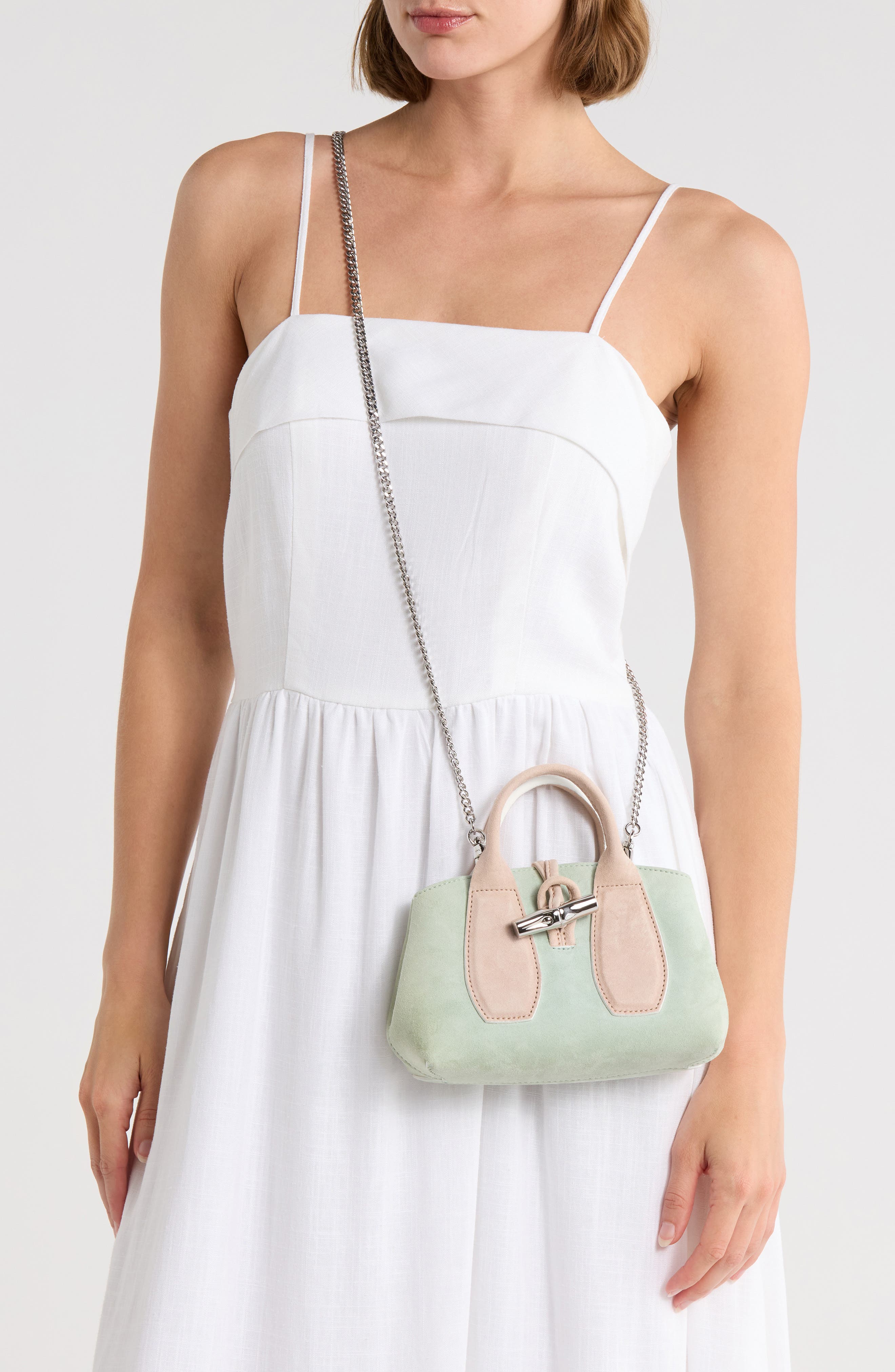 Longchamp Colorblock Crossbody Bag, Alternate, color, 