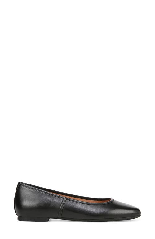 Shop Vionic Orinda Square Toe Flat In Black