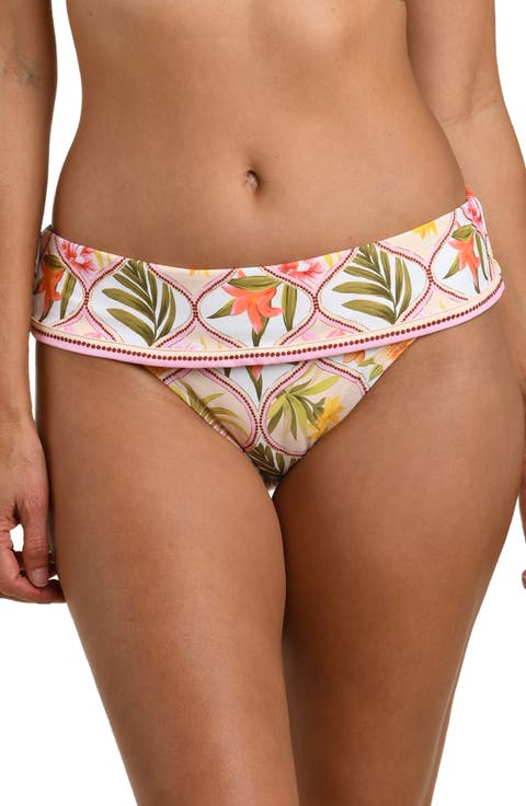 Palm Fold Over Bikini Bottoms