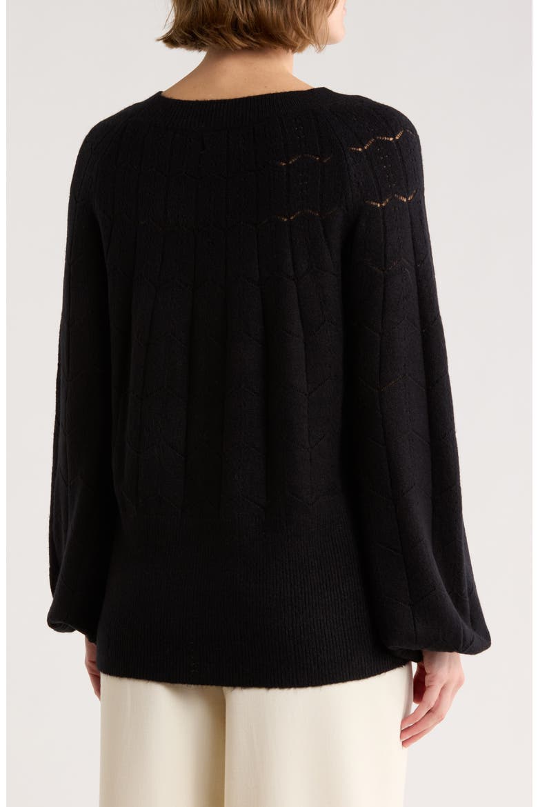 Knit Sweater, Alternate, color, BLACK
